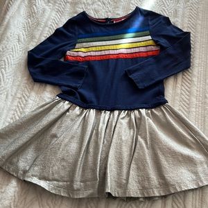 Sparkly Mini Boden Rainbow Dress